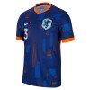 Original Fußballtrikot Niederlande De Ligt 3 Auswärtstrikot EURO 2024 Für Herren